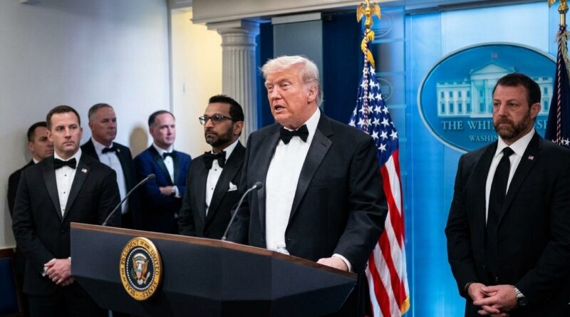 ‎US President Donald Trump speaks during a news conference at the White House in Washington, DC, on April 25, 2026 [Tom Brenne/AP], Photo via: Al Jazeera