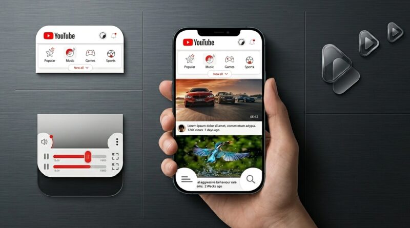YouTube mobile app redesign
